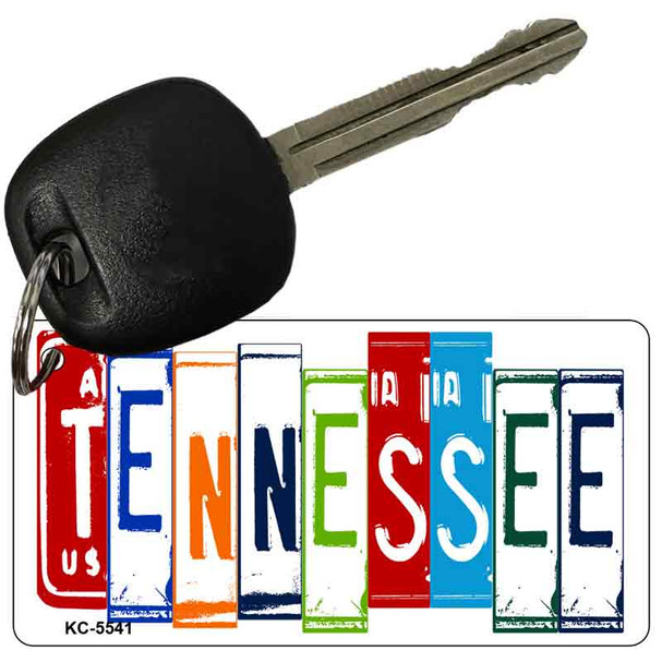 Tennessee License Plate Tag Art Metal Novelty Aluminum Key Chain KC-5541