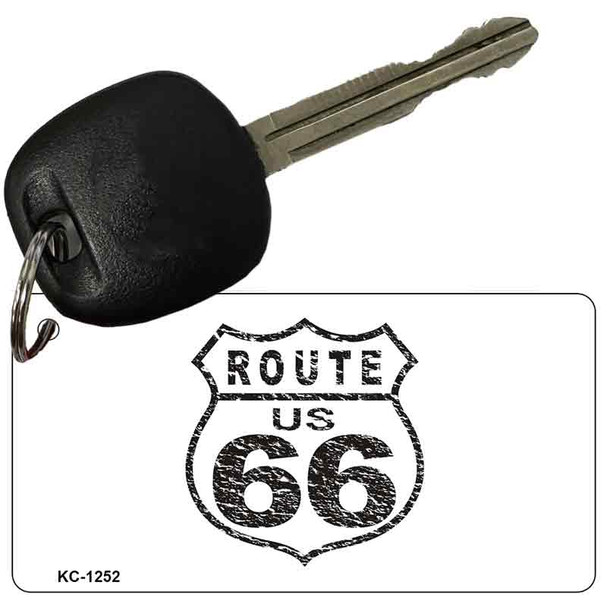 Route 66 Distressed Novelty Aluminum Key Chain KC-1252