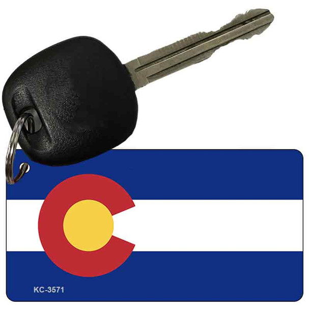 Colorado State Flag Novelty Aluminum Key Chain KC-3571
