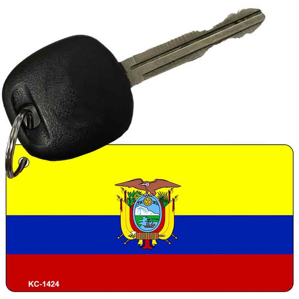 Ecuador Flag Novelty Aluminum Key Chain KC-1424