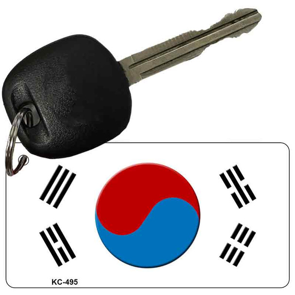 South Korea Flag Novelty Aluminum Key Chain KC-495