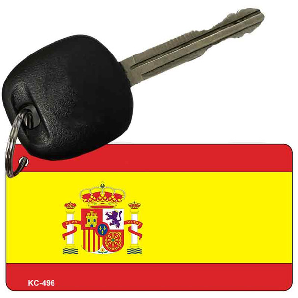 Spain Flag Novelty Aluminum Key Chain KC-496
