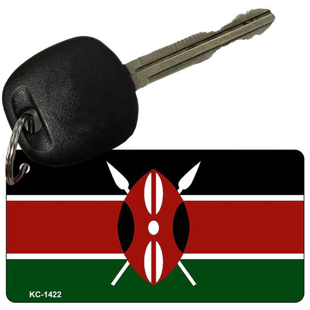 Kenya Flag Novelty Aluminum Key Chain KC-1422