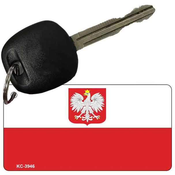 Poland Eagle Flag Novelty Aluminum Key Chain KC-3946