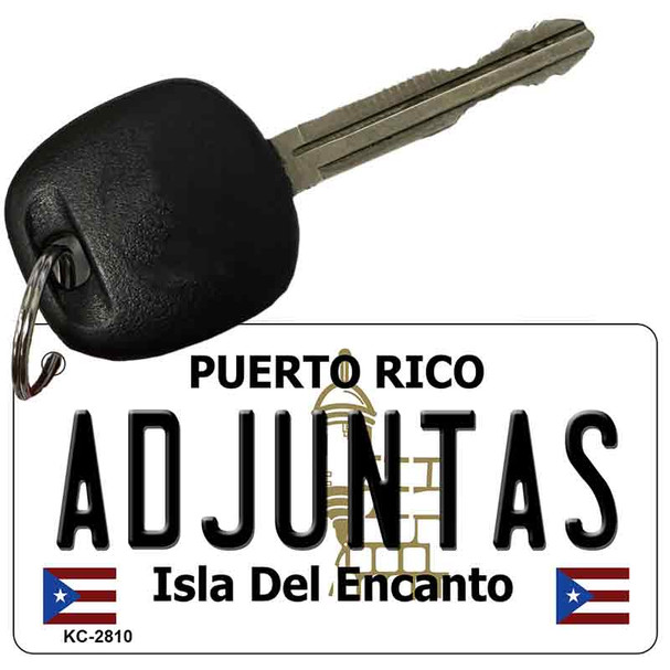 Adjuntas Puerto Rico Flag Novelty Aluminum Key Chain KC-2810