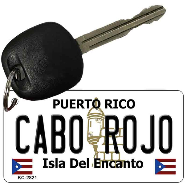 Cabo Rojo Puerto Rico Flag Novelty Aluminum Key Chain KC-2821