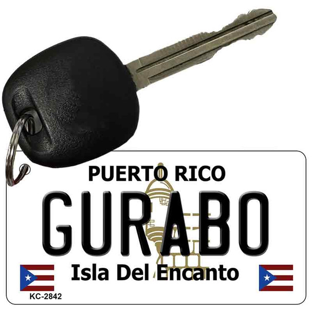 Gurabo Puerto Rico Flag Novelty Aluminum Key Chain KC-2842
