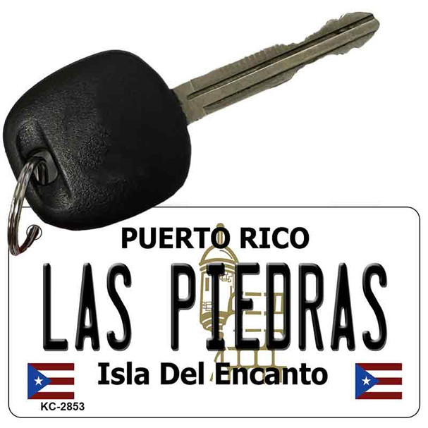 Las Piedras Puerto Rico Flag Novelty Aluminum Key Chain KC-2853