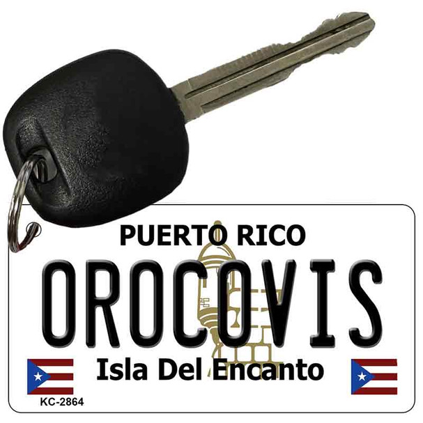 Orocovis Puerto Rico Flag Novelty Aluminum Key Chain KC-2864