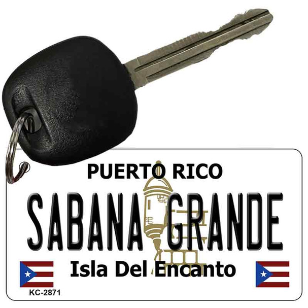 Sabana Grande Puerto Rico Flag Novelty Aluminum Key Chain KC-2871