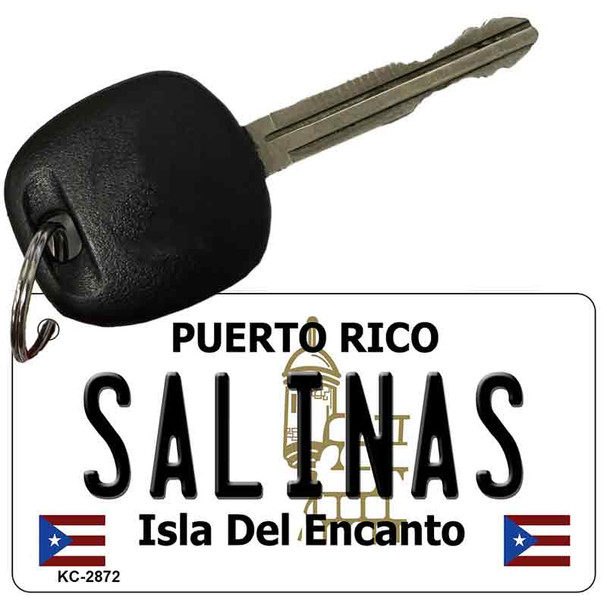Salinas Puerto Rico Flag Novelty Aluminum Key Chain KC-2872