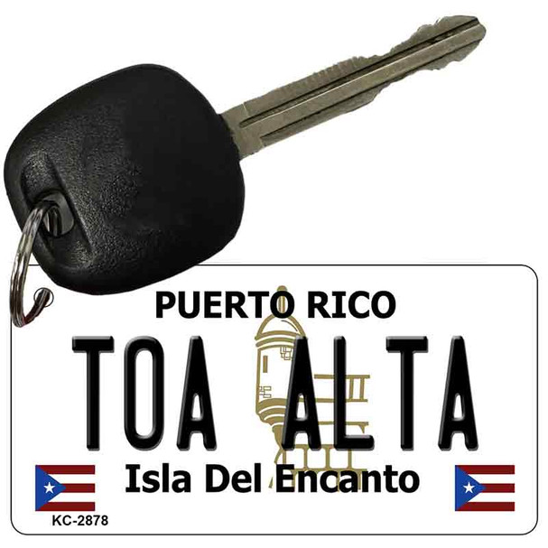 Toa Alta Puerto Rico Flag Novelty Aluminum Key Chain KC-2878