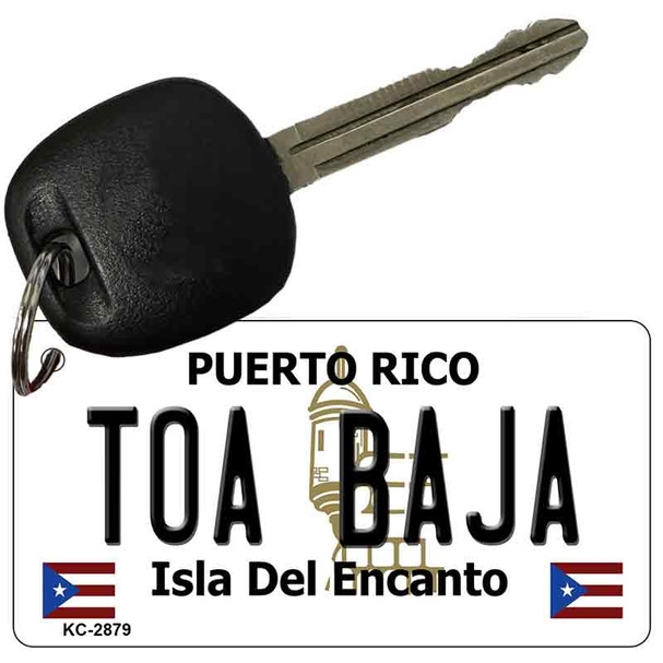 Toa Baja Puerto Rico Flag Novelty Aluminum Key Chain KC-2879