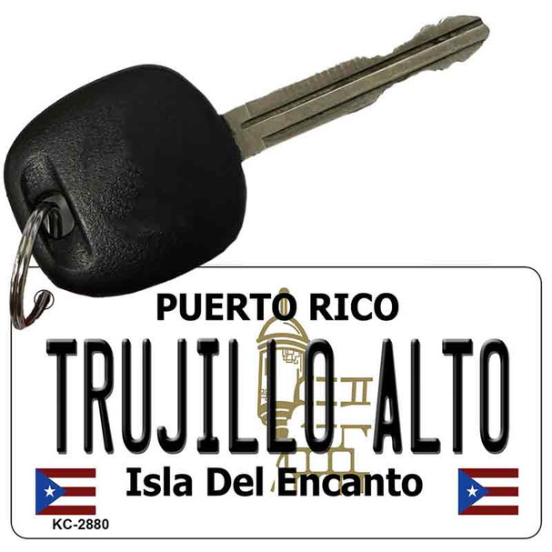 Trujillo Alto Puerto Rico Flag Novelty Aluminum Key Chain KC-2880