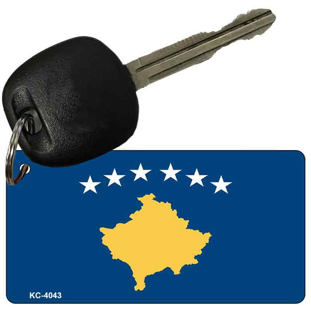 Kosovo Flag Novelty Aluminum Key Chain KC-4043