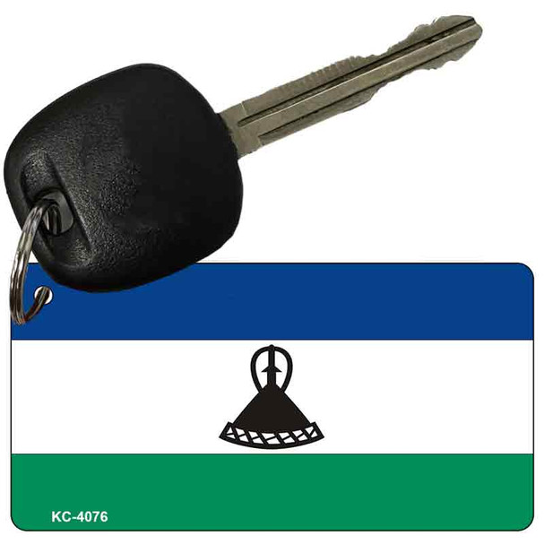 Lesotho Flag Novelty Aluminum Key Chain KC-4076