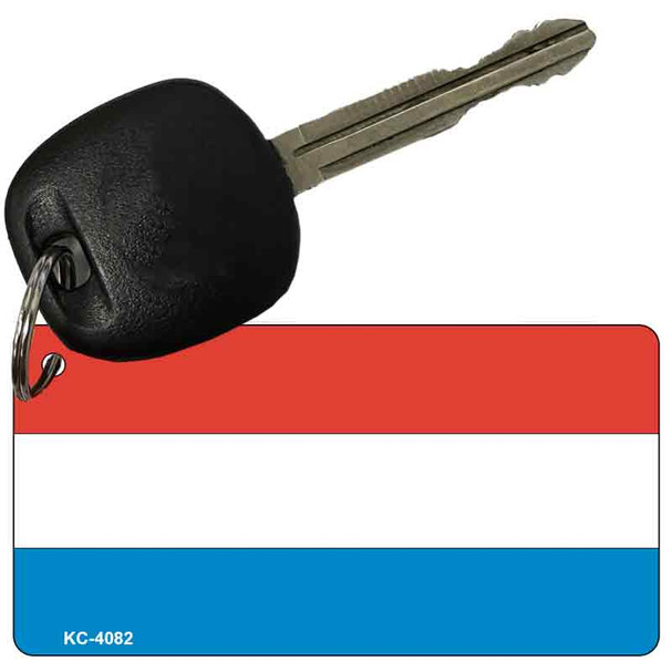 Luxembourg Flag Novelty Aluminum Key Chain KC-4082