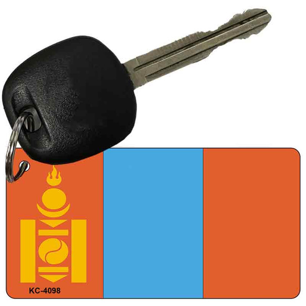 Mongolia Flag Novelty Aluminum Key Chain KC-4098