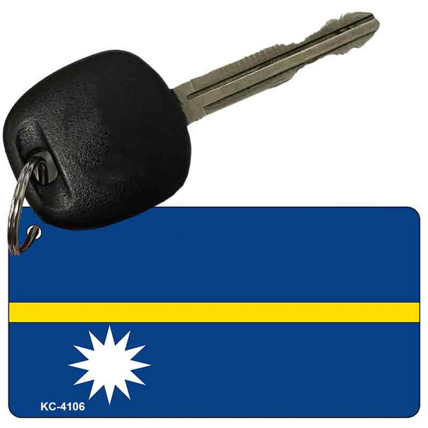 Nauru Flag Novelty Aluminum Key Chain KC-4106