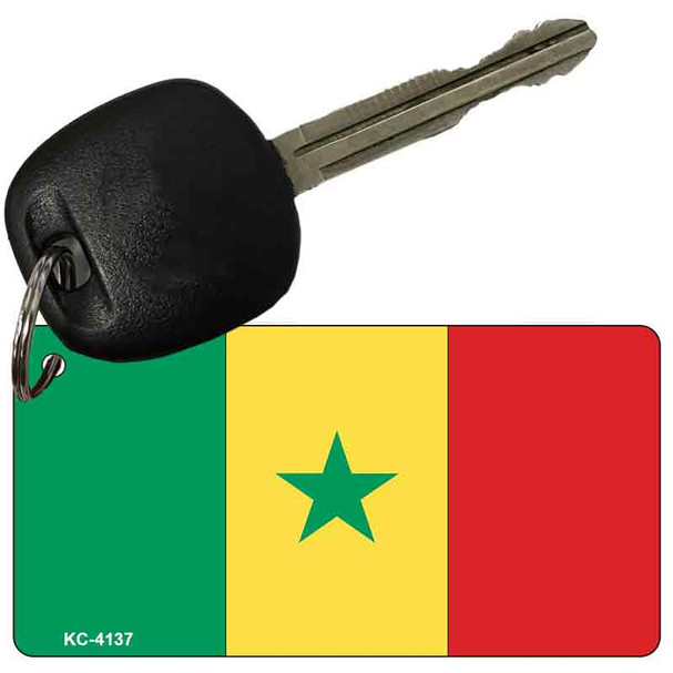 Senegal Flag Novelty Aluminum Key Chain KC-4137