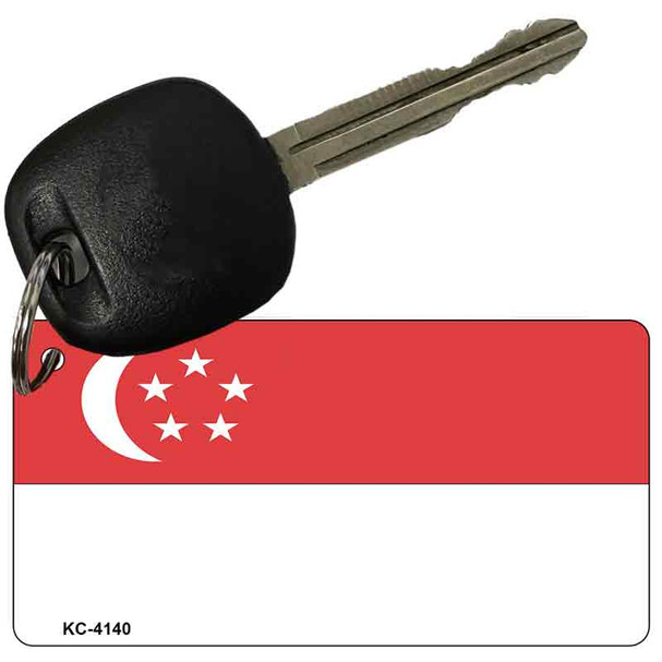 Singapore Flag Novelty Aluminum Key Chain KC-4140