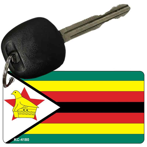 Zimbabwe Flag Novelty Aluminum Key Chain KC-4180