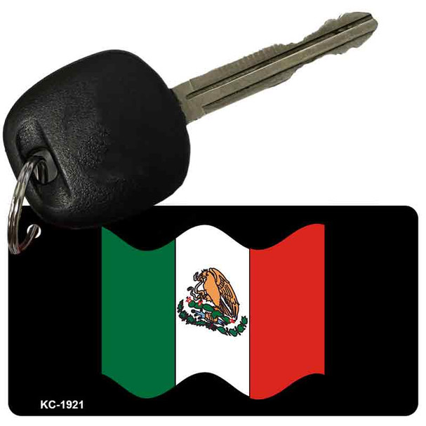 Mexico Black Flag Novelty Aluminum Key Chain KC-1921