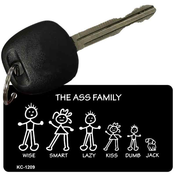 Ass Family Novelty Aluminum Key Chain KC-1209