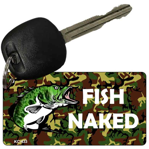 Fish Naked Novelty Aluminum Key Chain KC-443