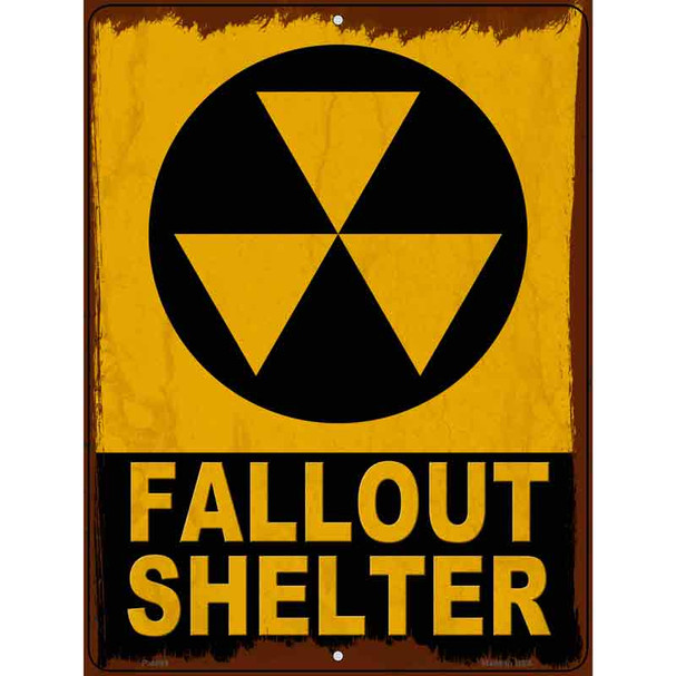 Fallout Shelter Metal Novelty Parking Sign