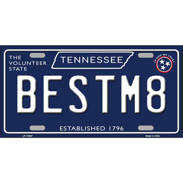 Best M8 Tennessee Blue Novelty Metal License Plate Tag