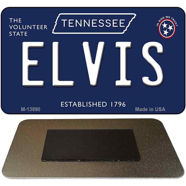 Elvis Tennessee Blue Novelty Metal Magnet