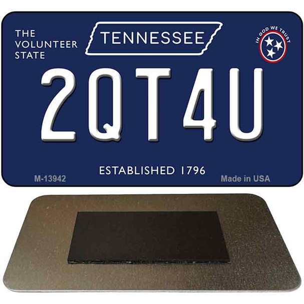 2QT4U Tennessee Blue Novelty Metal Magnet