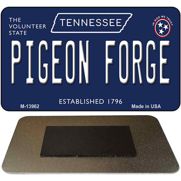 Pigeon Forge Tennessee Blue Novelty Metal Magnet