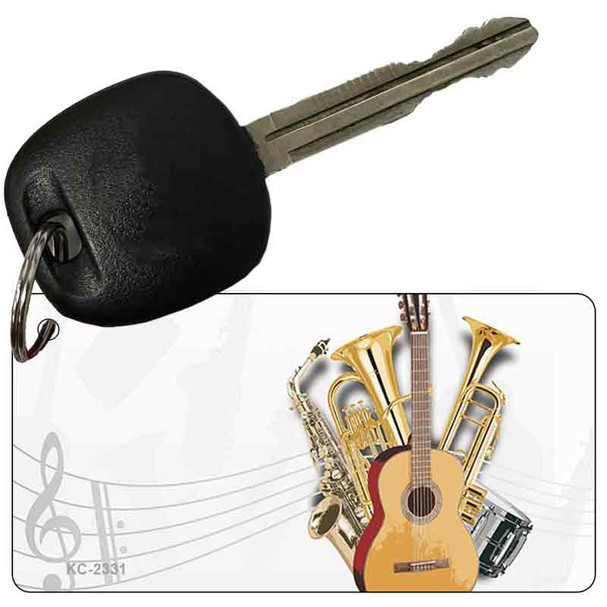 Musical Instruments OffSet Novelty Aluminum Key Chain KC-2331