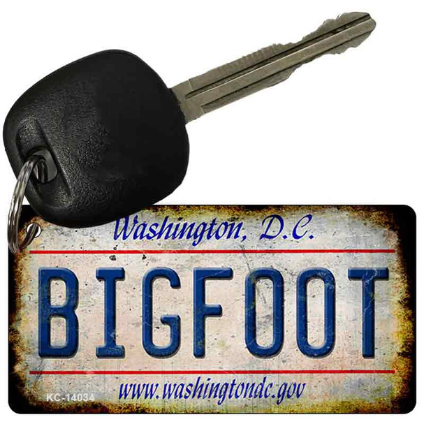 Bigfoot Washington DC Novelty Metal Key Chain