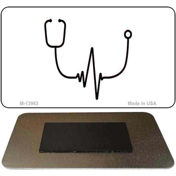 Stethoscope Heart Beat Novelty Metal Magnet