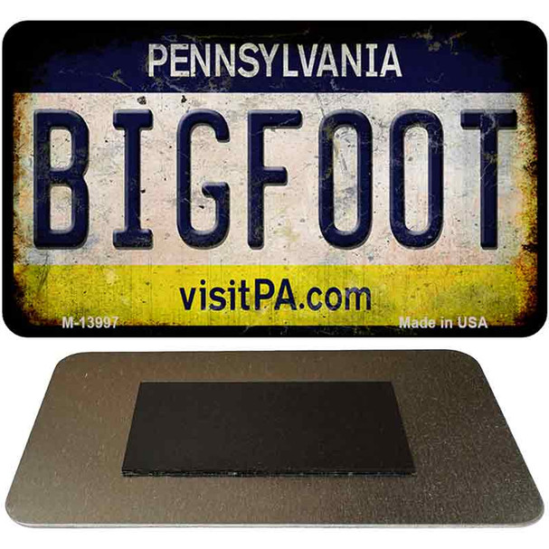 Bigfoot Pennsylvania Novelty Metal Magnet