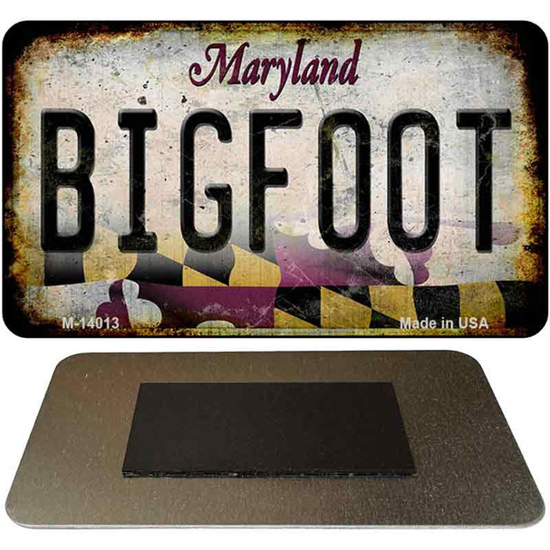 Bigfoot Maryland Novelty Metal Magnet