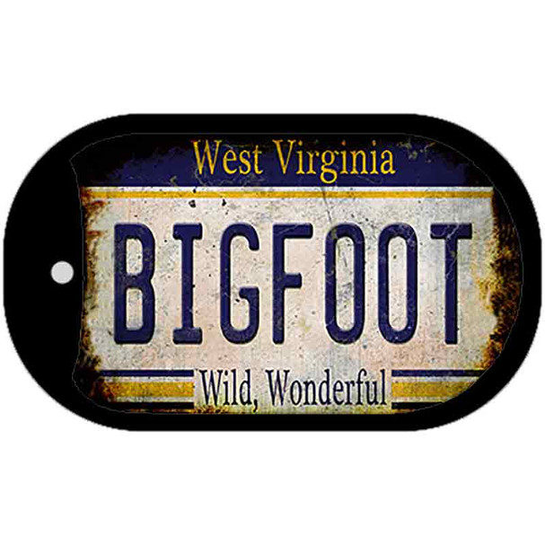 Bigfoot West Virginia Novelty Metal Dog Tag Necklace