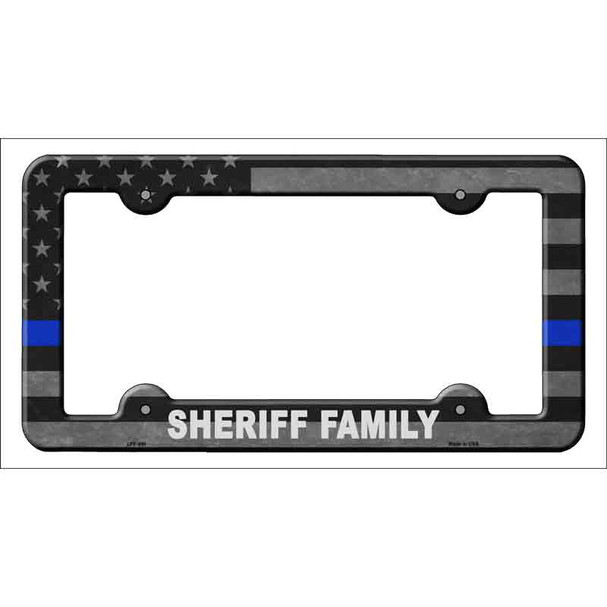 Sheriff Family Novelty Metal License Plate Frame