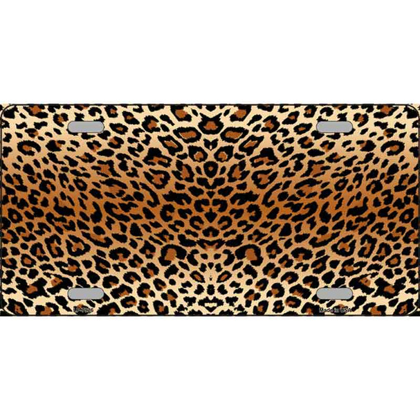 Cheetah Metal Novelty License Plate