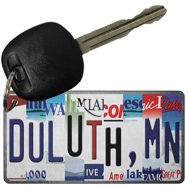 Duluth MN Strip Art Novelty Metal Key Chain