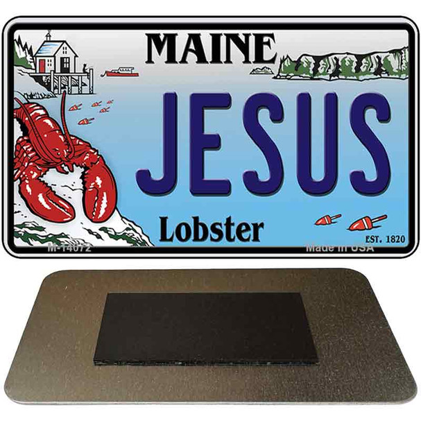 Jesus Maine Lobster Novelty Metal Magnet