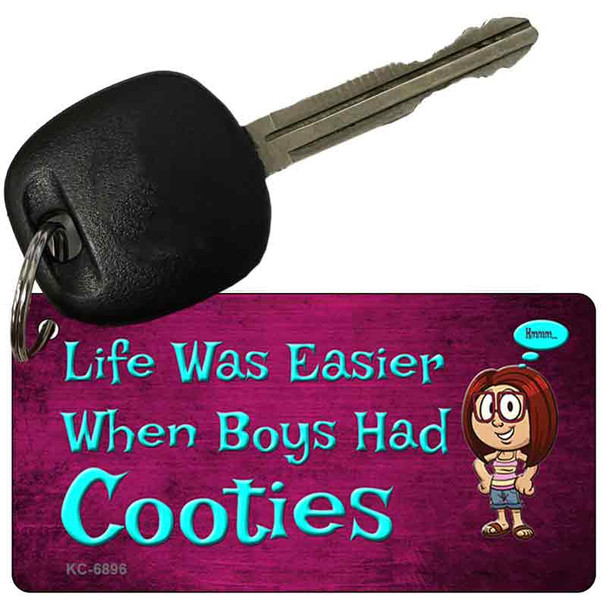 When Boys Had Cooties Novelty Metal Key Chain