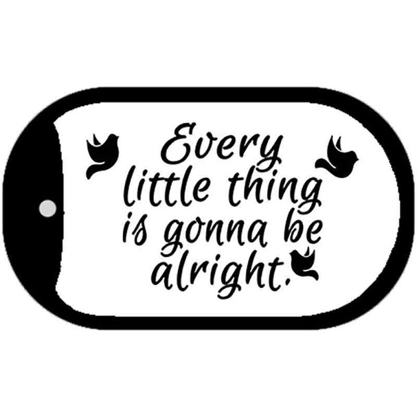 Every Little Thing Novelty Metal Dog Tag Necklace