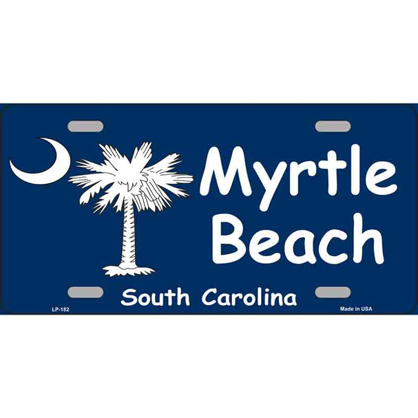 Myrtle Beach Metal Novelty License Plate