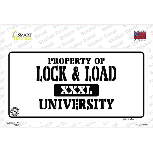 Lock And Load Novelty Sticker Decal