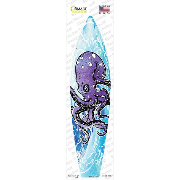 Octopus on a Wave Novelty Surfboard Sticker Decal