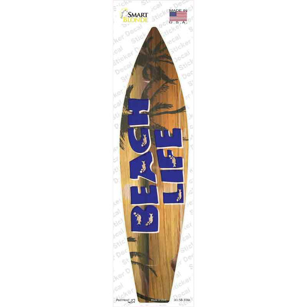Beach Life Novelty Surfboard Sticker Decal
